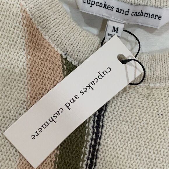 NWT Cupcakes & Cashmere Dress woven fringe hem sleeveless - Picture 12 of 14